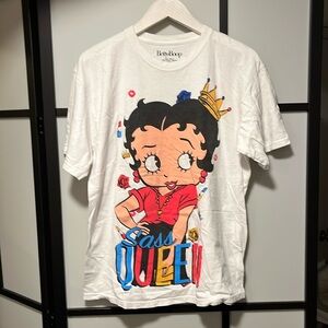 Betty Boop Sass Queen White T Shirt Unisex Size Large